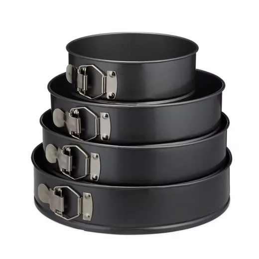 Relaxdays Springform Set 4 teilig Backformen für Kuchen