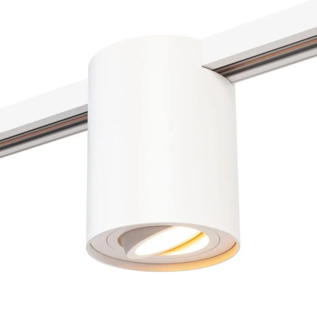 Qub Viror Orbit 1-Phase LED Schienenspot GU10 Weiß 9,6cm verstellbar