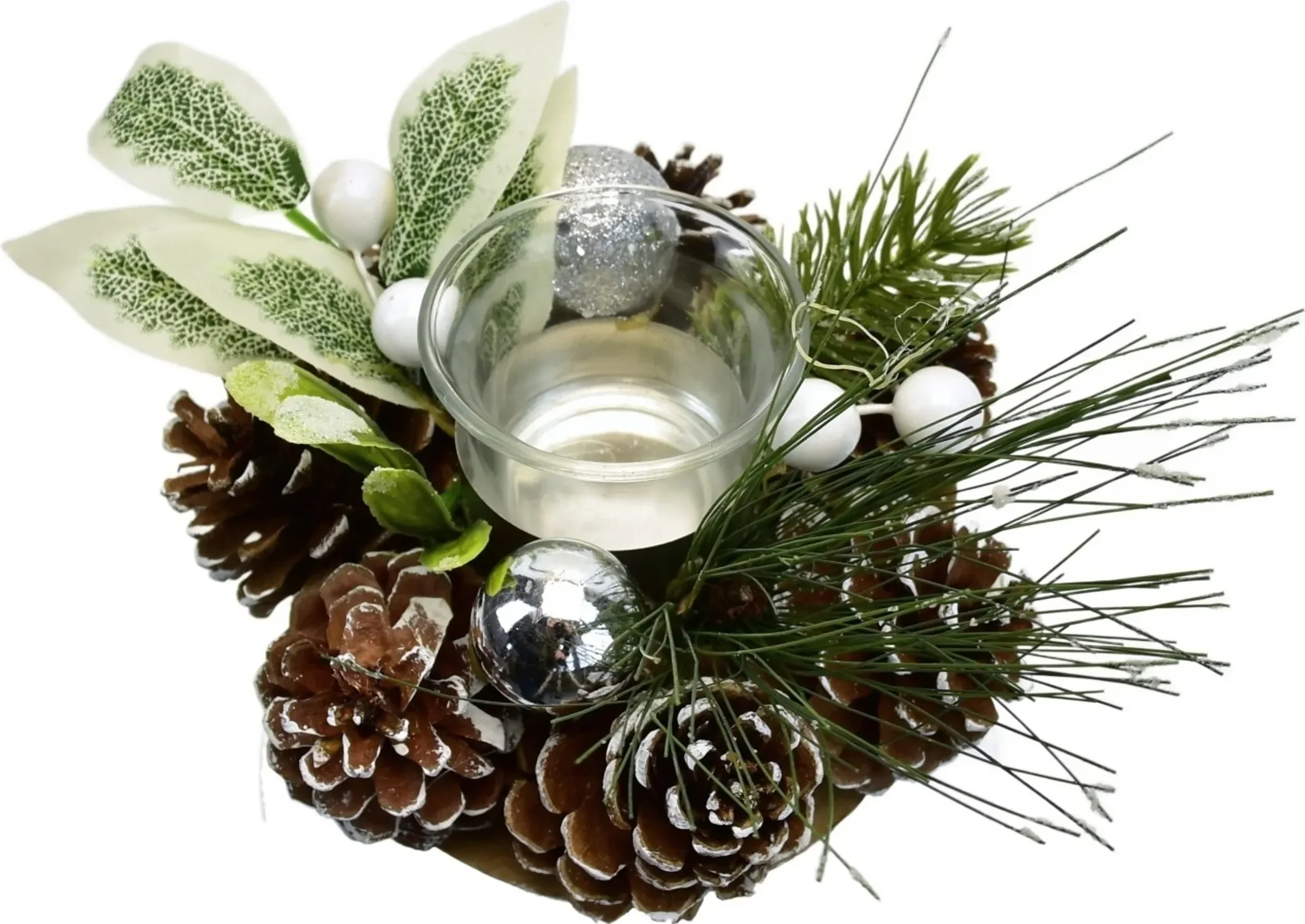 DOMMIO – Kegel-Kerzenhalter „Weiß“, Ø 15 cm