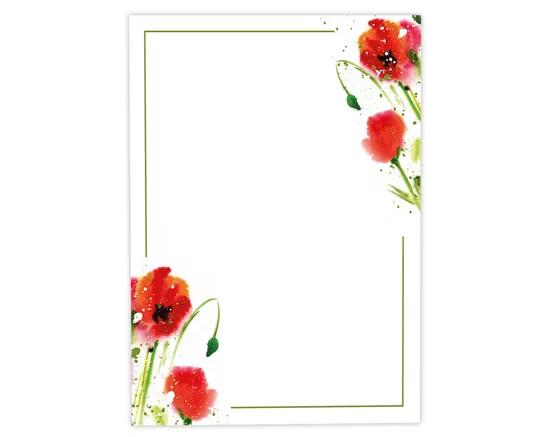 JUNAPACK Briefpapier A4 Blumen Ostern für Drucker Firmenpost