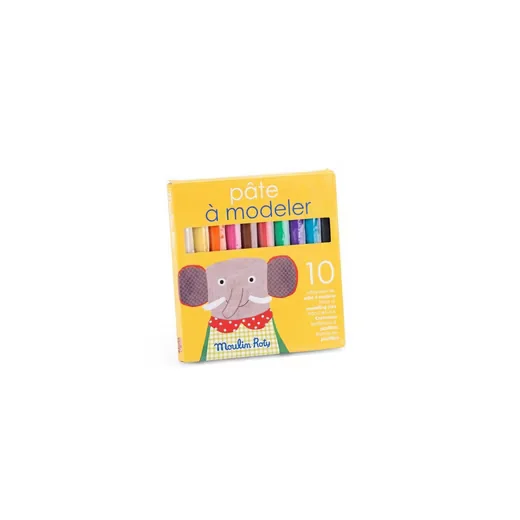 MOULIN ROTY Popipop Knete Set 10 Farben für Kinder Modellieren