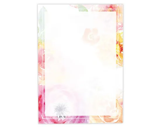 JUNAPACK Briefpapier A4 Blumen Ostern Druckerpapier für Firmenpost