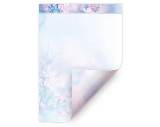 JUNAPACK Briefpapier A4 Blumen Ostern Motiv-Briefbögen für Drucker