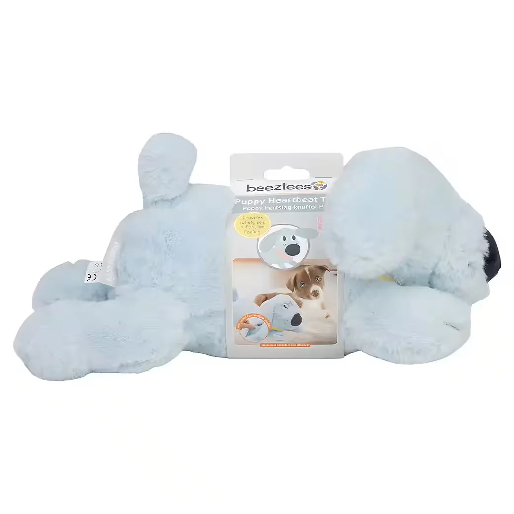 BEEZTEES Puppy Kuscheltier mit Herzschlagfunktion für Welpen