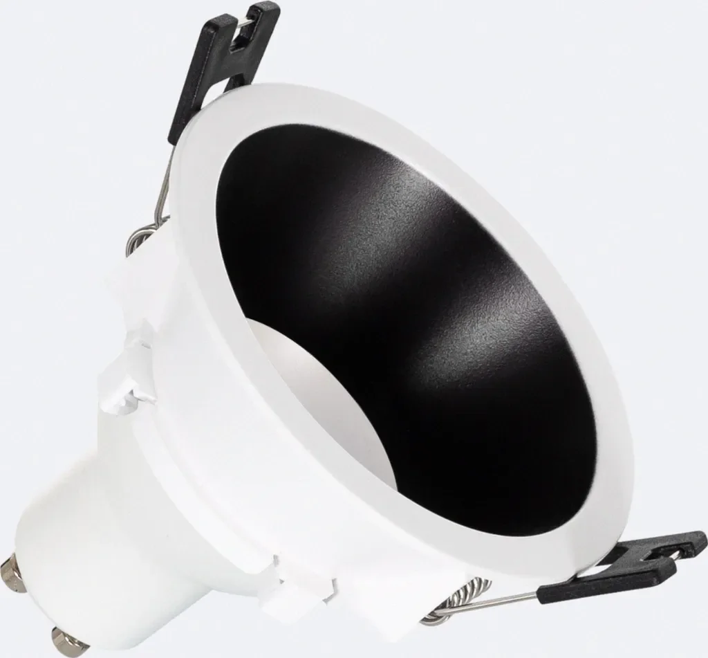 LEDKIA Einbaustrahler GU10 6W 4000K Schwarz konisch Ausschnitt 75 mm