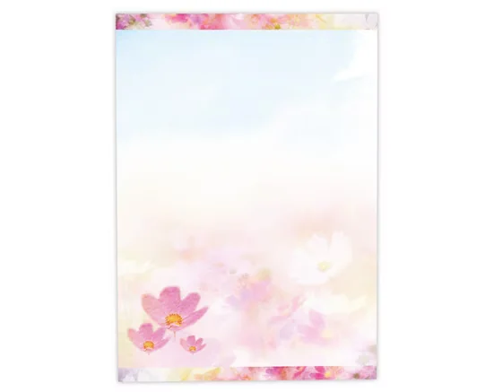 JUNAPACK Briefpapier A4 Blumen Ostern für Drucker und Firmenpost