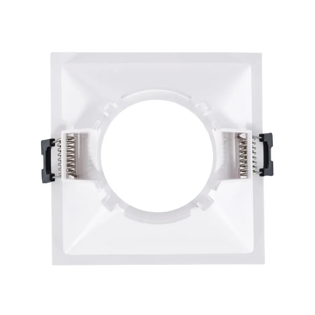 LEDKIA Downlight Einbauspot eckig GU10 6W warmweiß schwarz 85x85mm