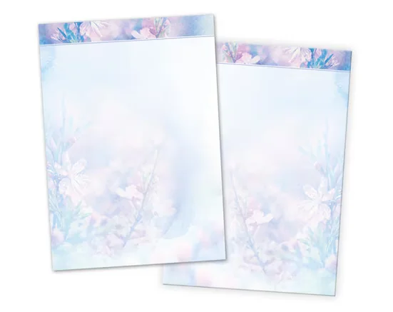 JUNAPACK Briefpapier A4 Blumen Ostern Motiv-Briefbögen für Drucker