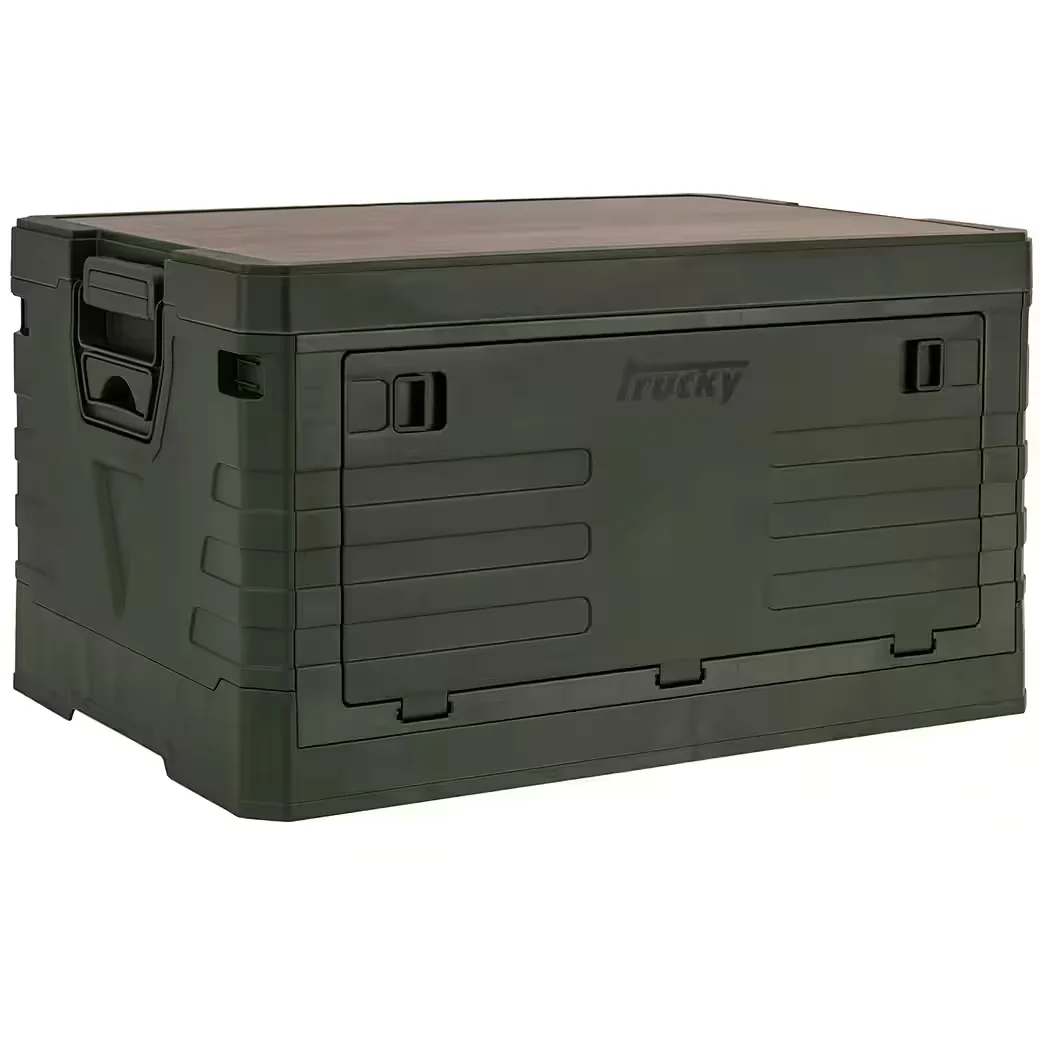 TRUCKY Faltbox 45 L Klappbox Camping 53x36x29 cm Grün