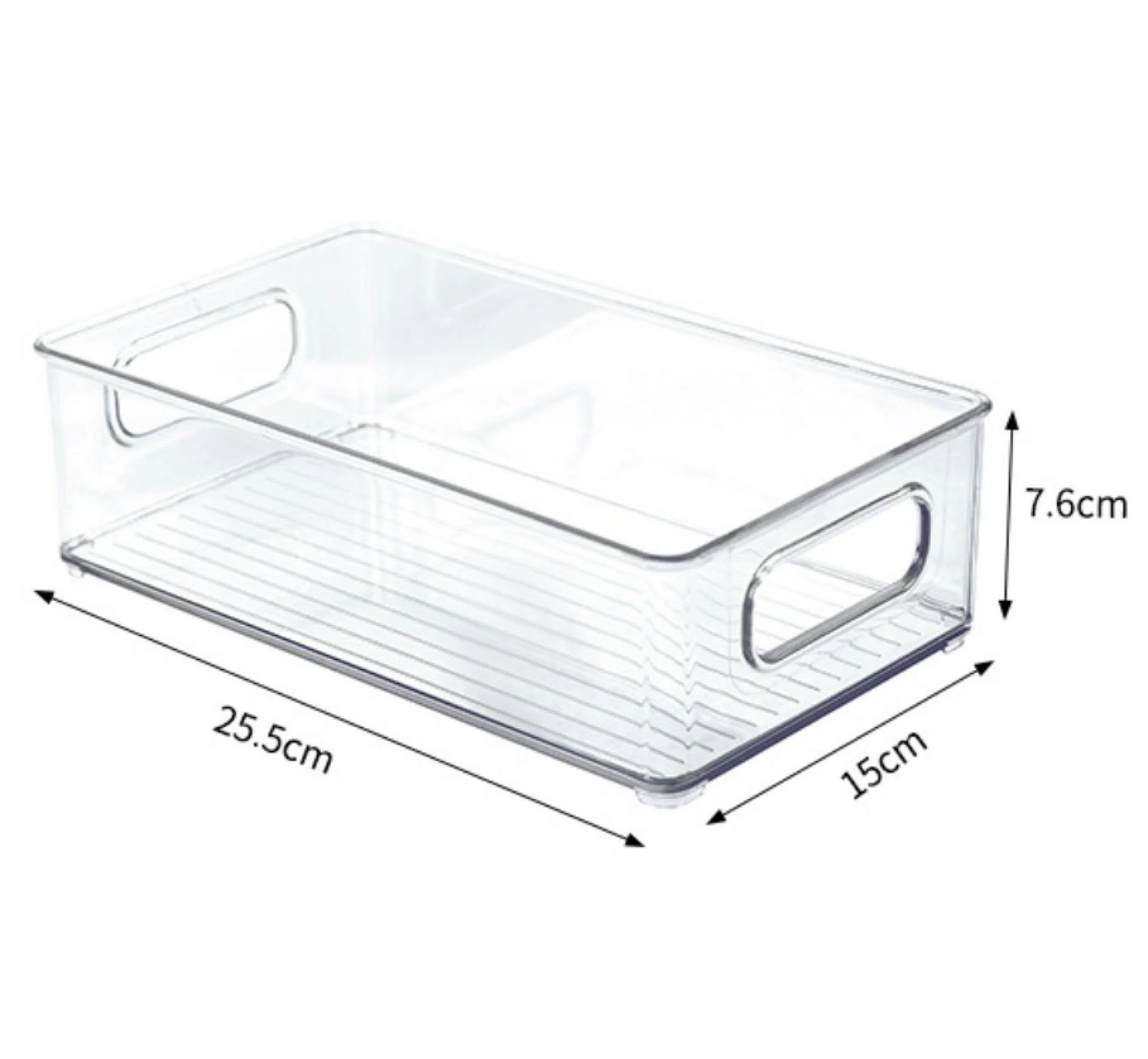 BAYLI Kühlschrank Organizer 2er Set stapelbar Aufbewahrungsbox