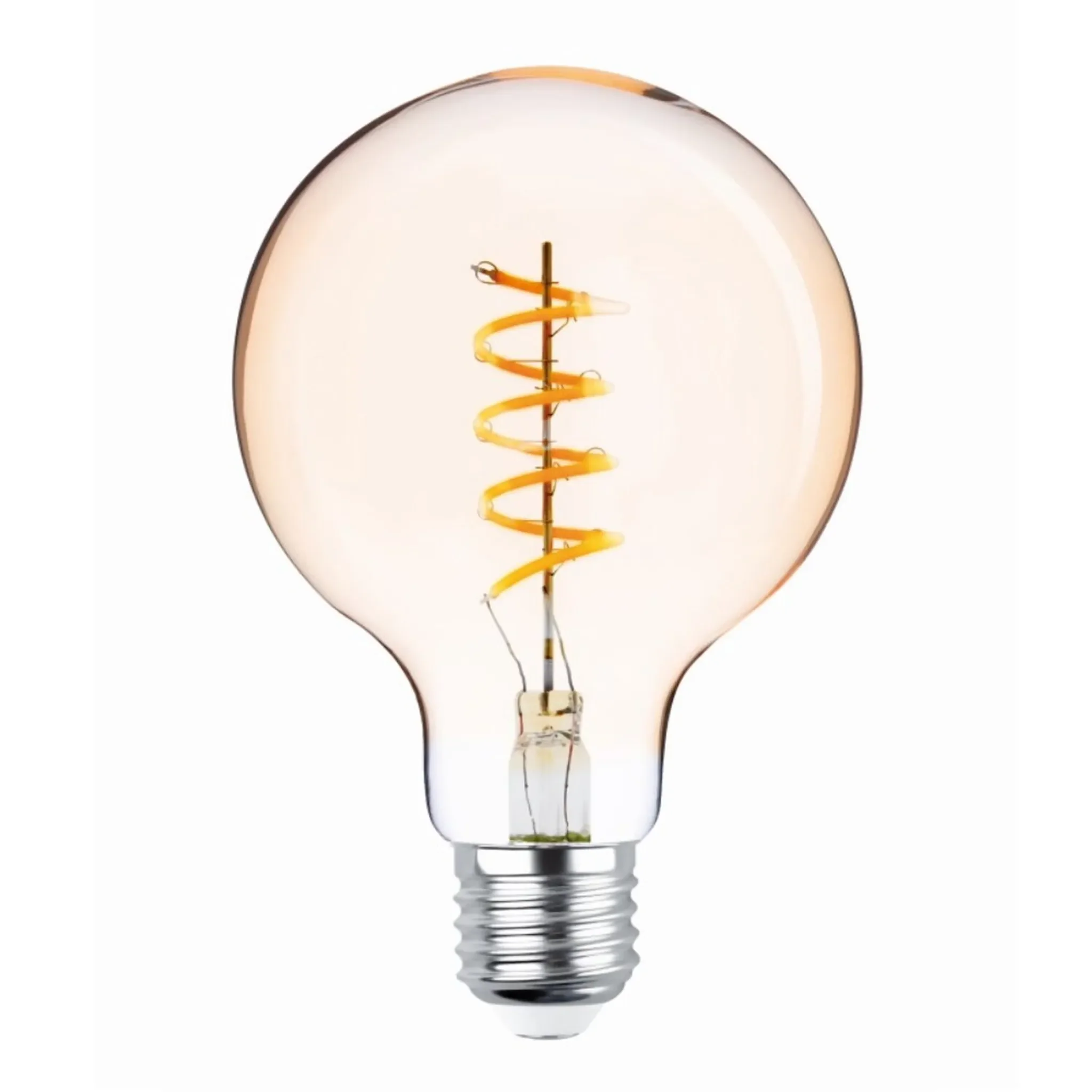 Forever Light – LED Filament Vintage-Lampe G95 – 4 W – E27 – Gold