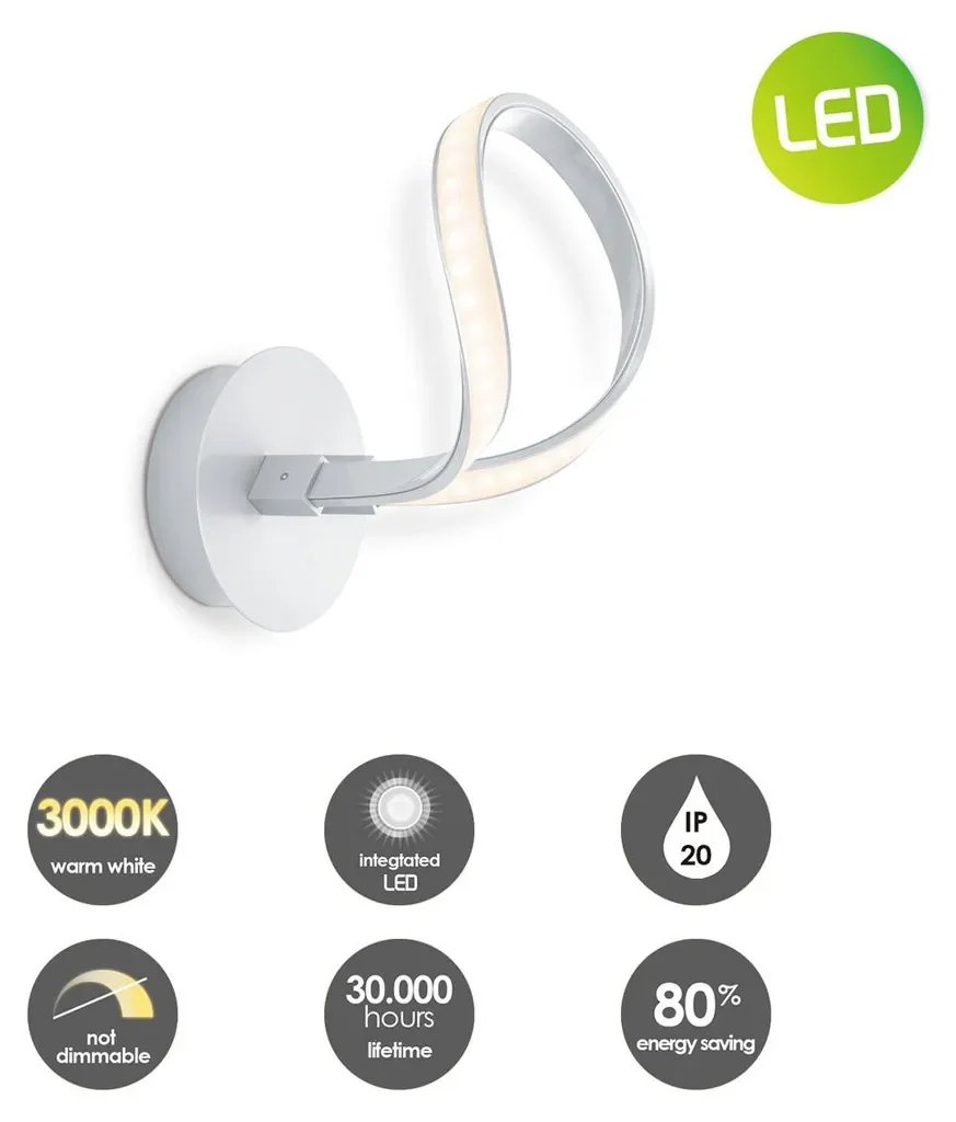 Home Sweet Home LED Wandlampe String Aluminium 17 20 23,5 cm