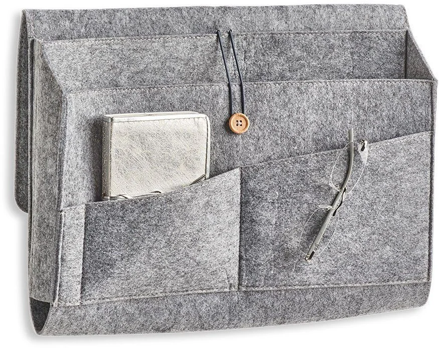 ZELLER PRESENT Sofa Organizer Aufbewahrungstasche Filz grau