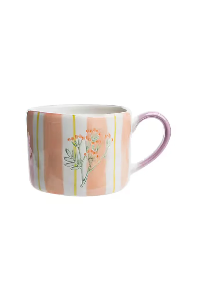 TRANQUILLO LINQUA Tasse Steinzeug rosa 300 ml spülmaschinengeeignet