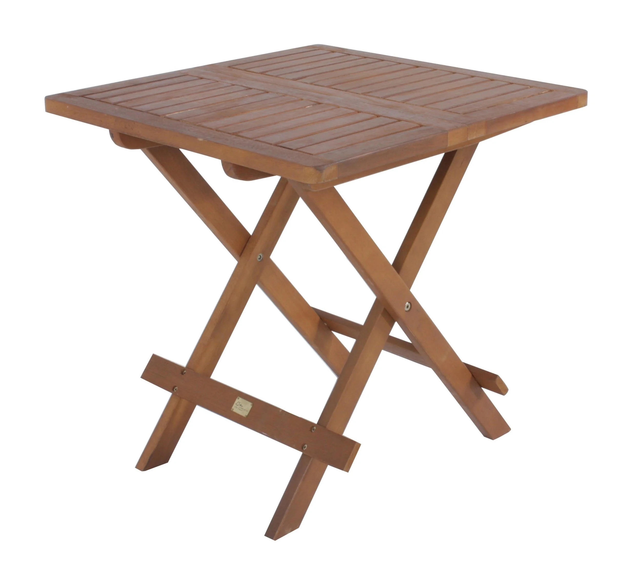 Spetebo Gartentisch Akazienholz geölt 50 cm Klapptisch