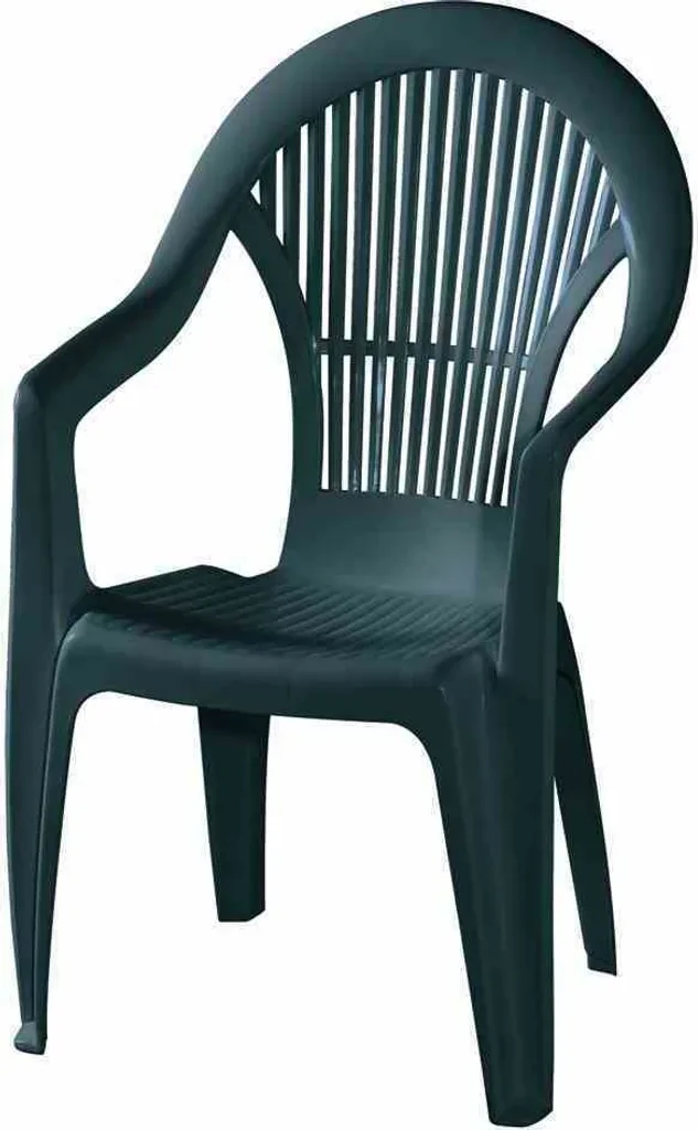 PROGARDEN Vega 2er Set Stapelsessel Garten grün Kunststoff M73538