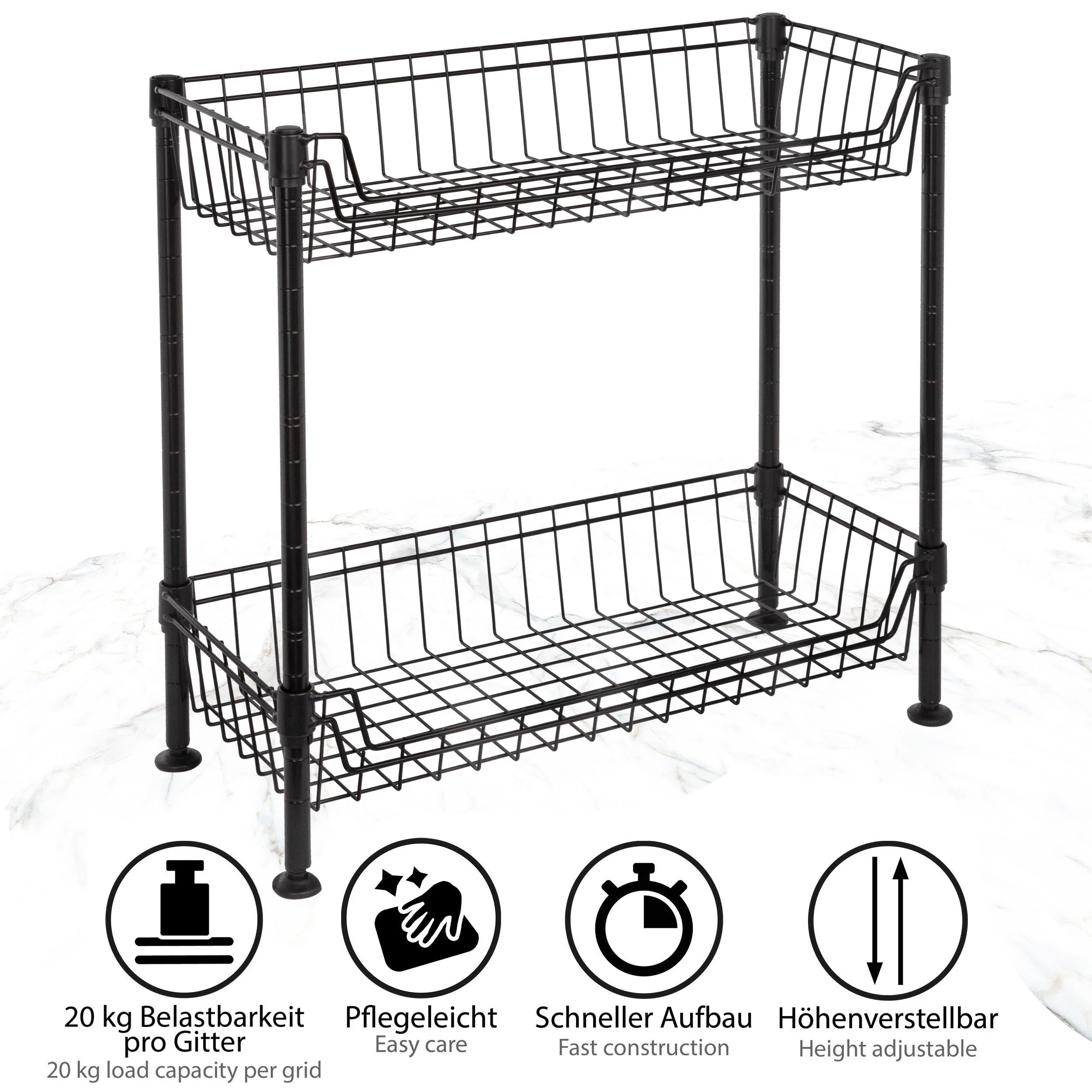 ONVAYA Küchenregal Metall stehend Universal Küchen Organizer
