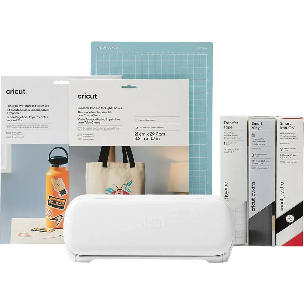 Cricut Joy Xtra Starter Bundle Schneideplotter Kreativset Weiss