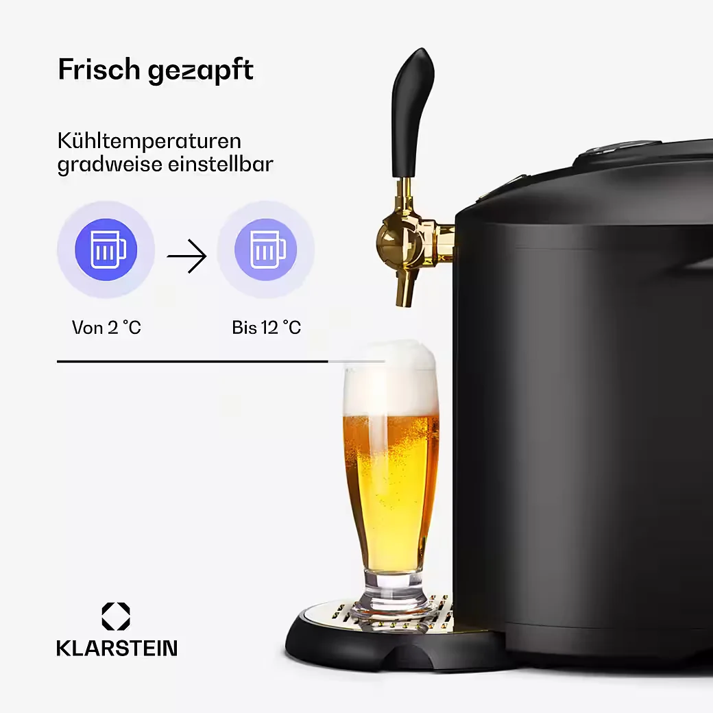 Klarstein Beerkules Bierzapfanlage Zapfsystem für Bier