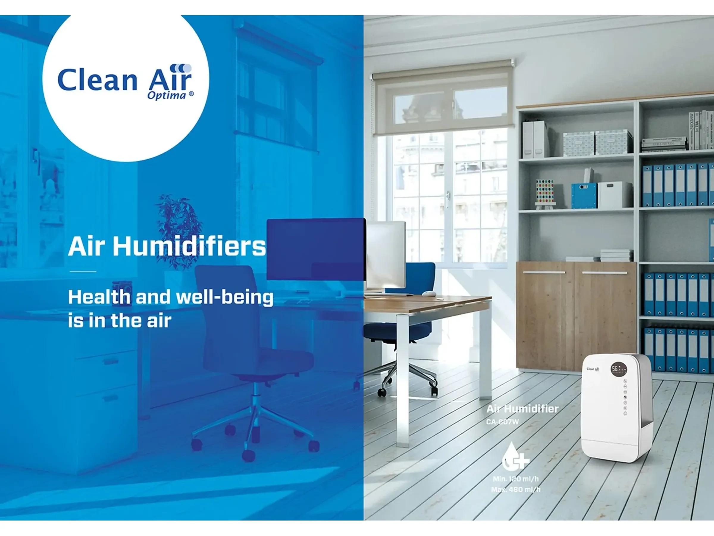 Clean Air Optima CA607W Smart Luftbefeuchter für Räume bis 65 m2