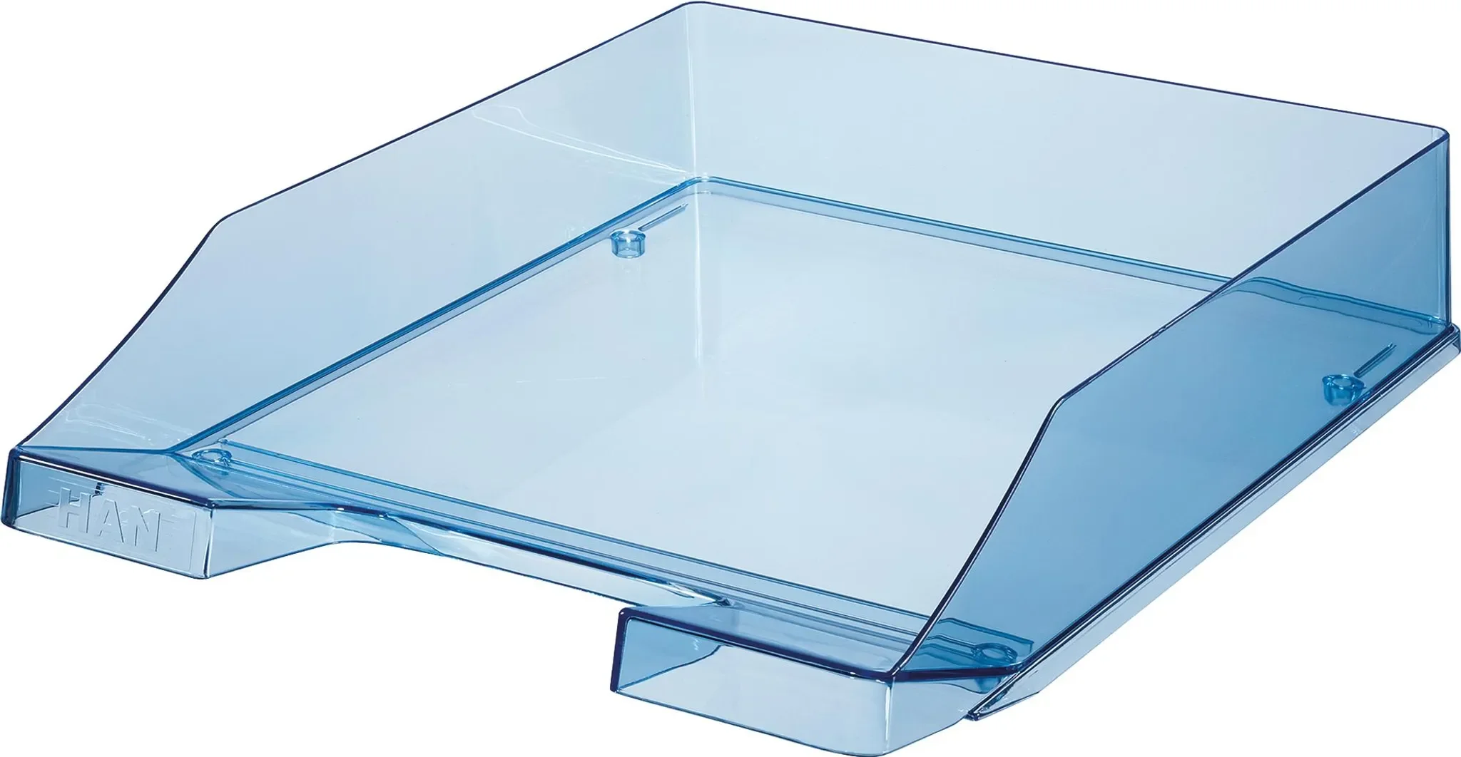HAN – Briefkorb C4, Blau/Transparent, stapelbar