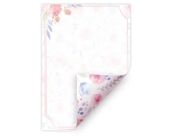 JUNAPACK Briefpapier A4 Blumen Ostern Briefbögen Druckerpapier