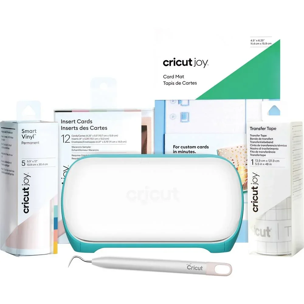 CRICUT Joy Starter Bundle Schneideplotter Gestaltungsset türkis