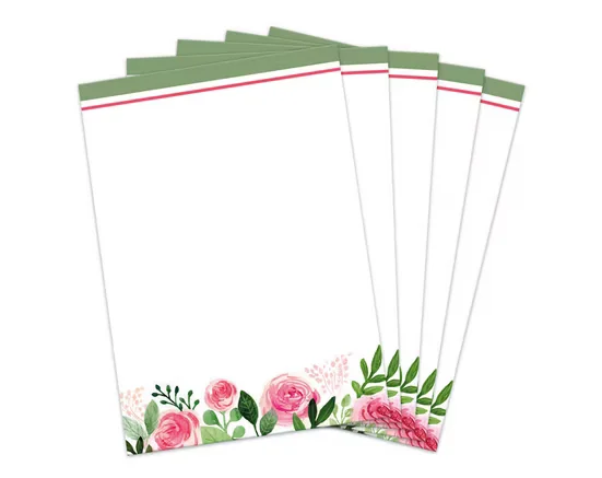 JUNAPACK Briefpapier A4 Blumen Ostern für Firmenpost und Drucker