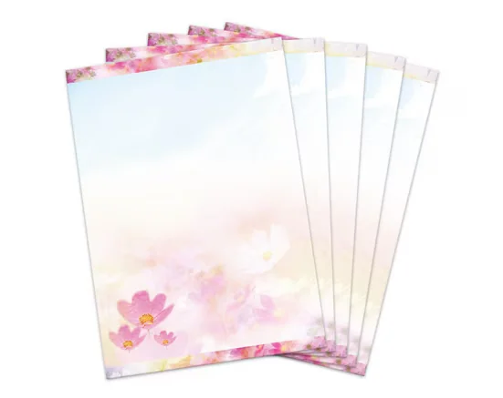JUNAPACK Briefpapier A4 Blumen Ostern für Drucker und Firmenpost