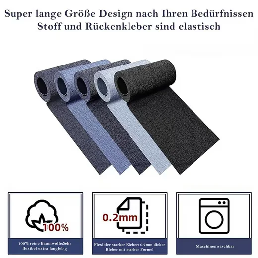 AGGER Jeans Patches zum Aufbügeln innen und außen Blautöne
