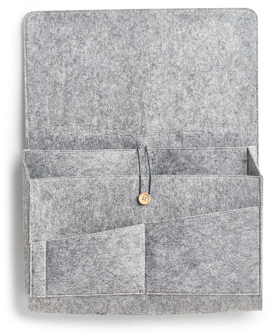ZELLER PRESENT Sofa Organizer Aufbewahrungstasche Filz grau