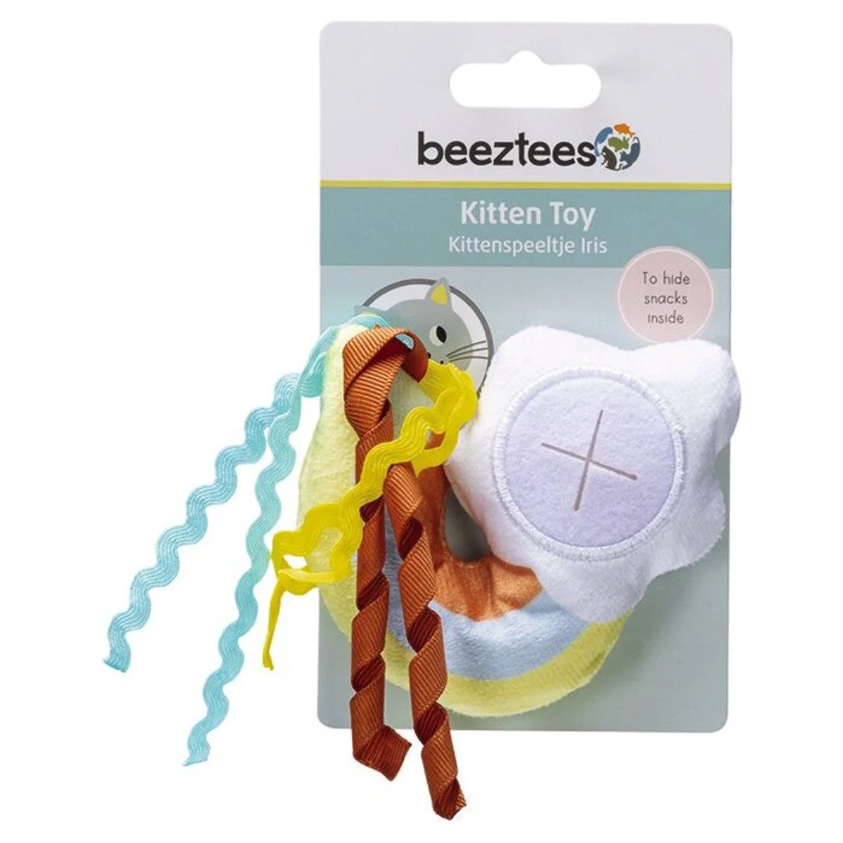 BEEZTEES Katzenspielzeug Plüschtier Kitten Hide n Seek Iris