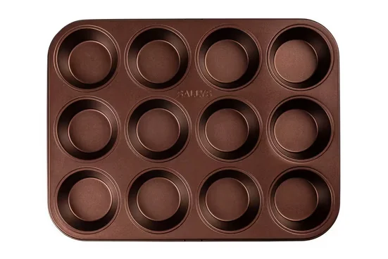 SALLYS Muffinform 12er Muffinblech Backform für Muffins und Cupcakes