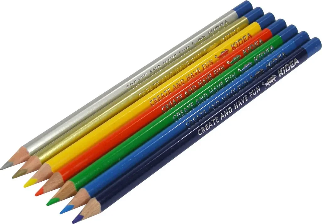 Derform Kidea 2807 Dreieckige Buntstifte, 12 Farben