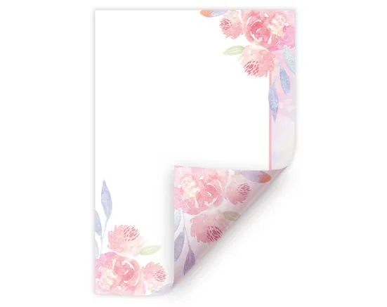 JUNAPACK Briefpapier A4 Blumen Ostern für Drucker und Firmenpost