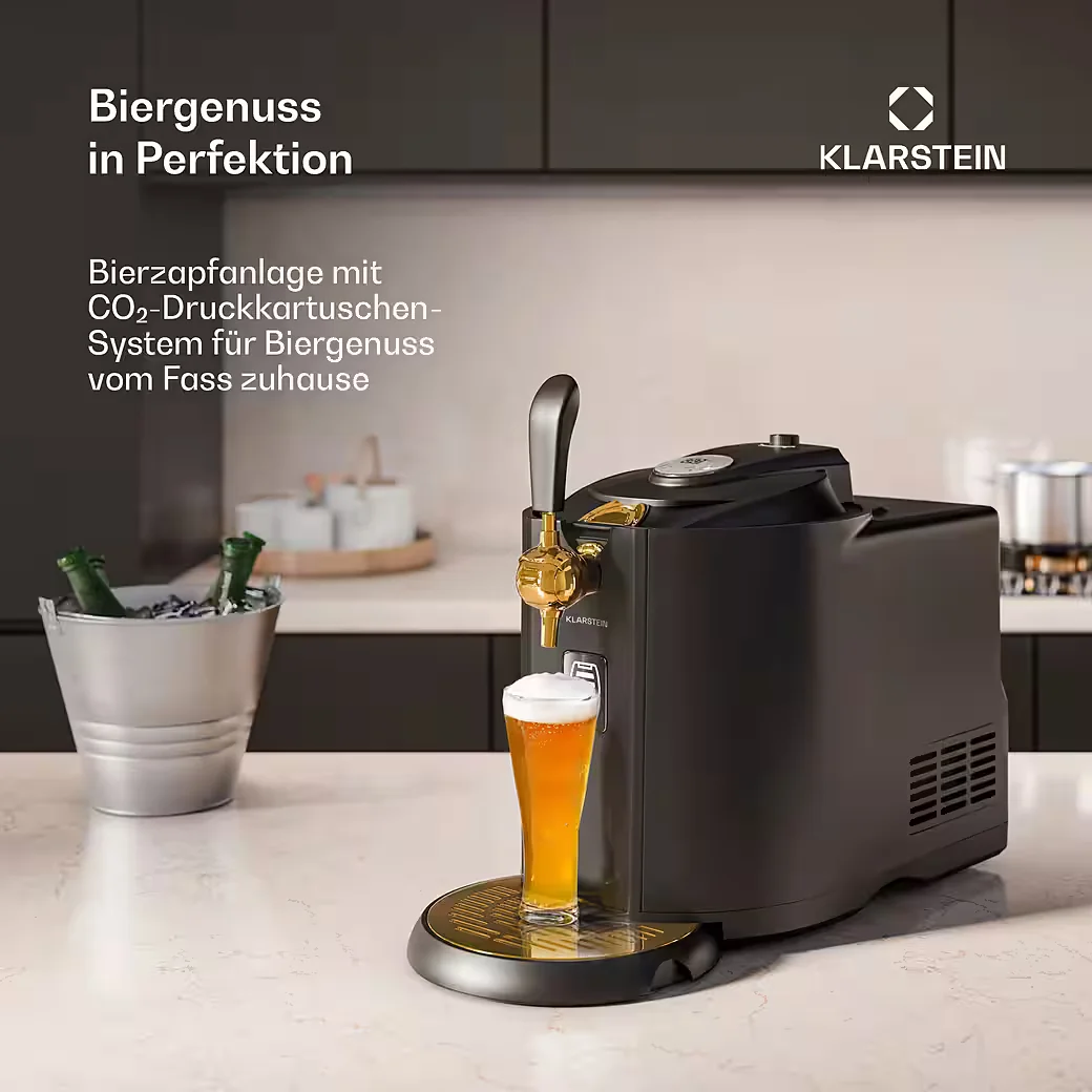 Klarstein Beerkules Bierzapfanlage Zapfsystem für Bier