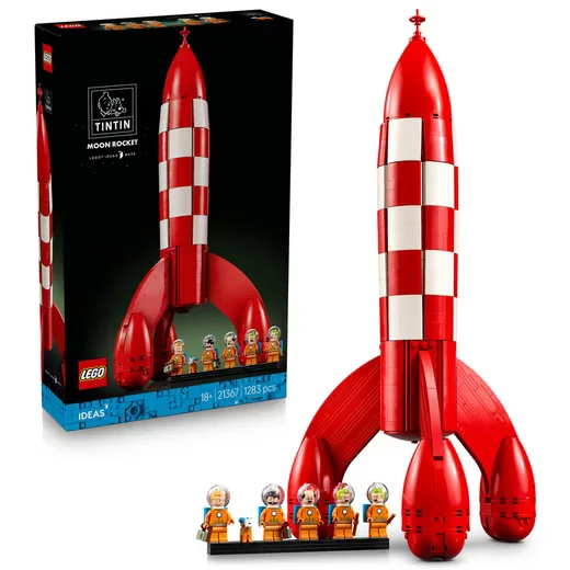 LEGO Ideas Tim und Struppi Mondrakete 21367 Modellbausatz