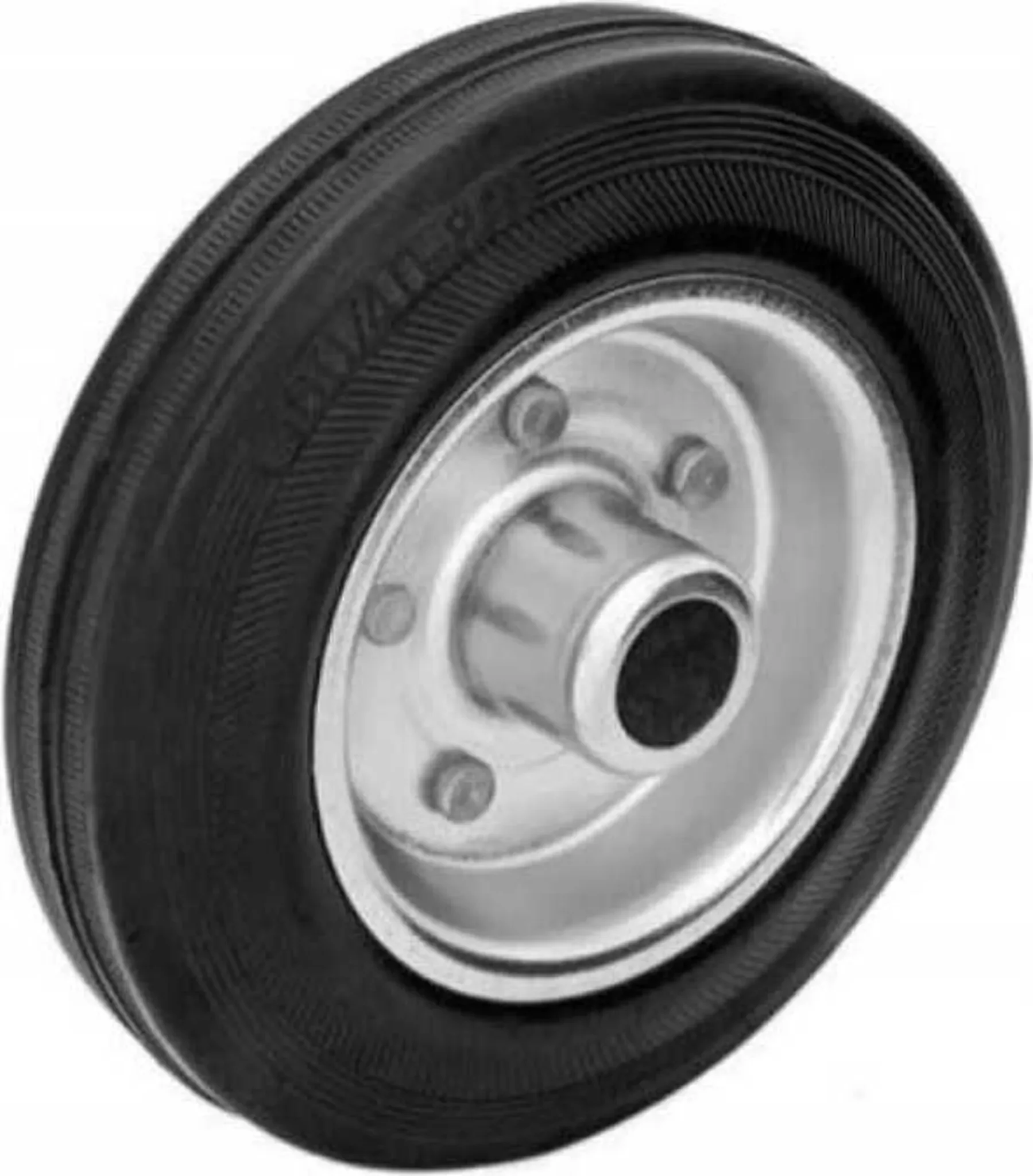 Räder – Vollgummirad aus Stahl, 125 mm Durchmesser