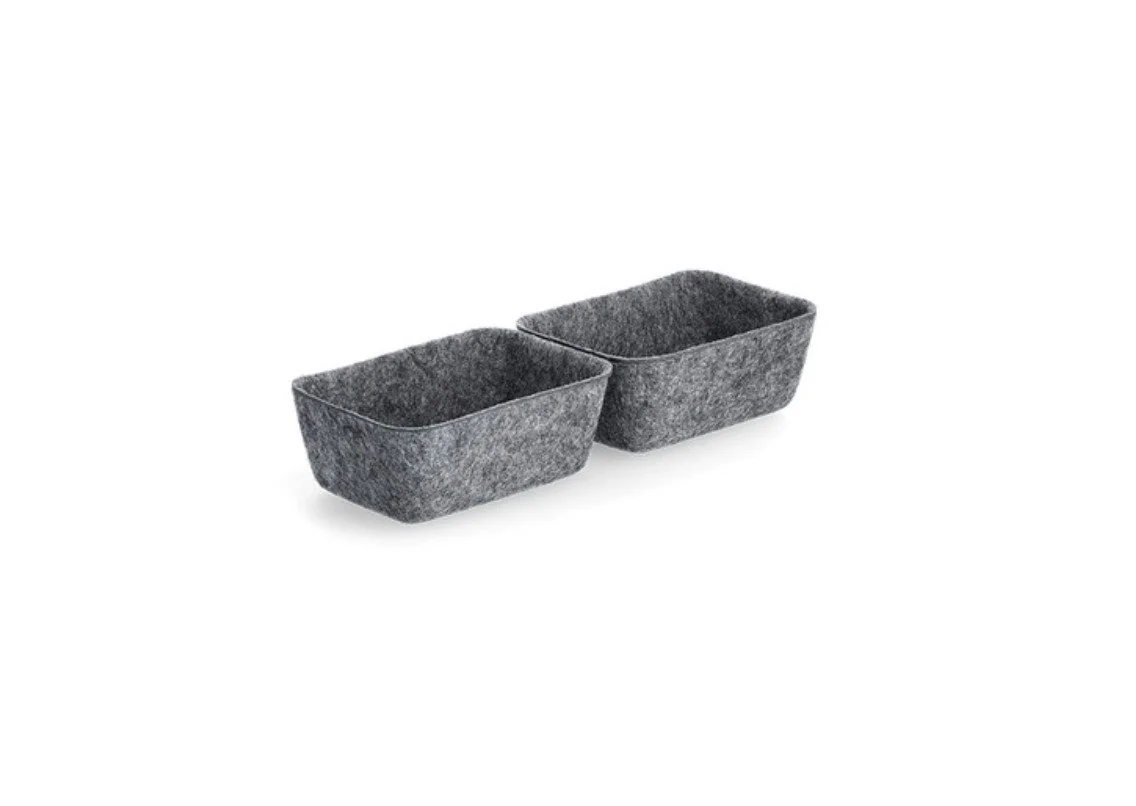 HOUSE OF LITTLE LABELS Organizer-Set aus Filz, 8-teilig, grau