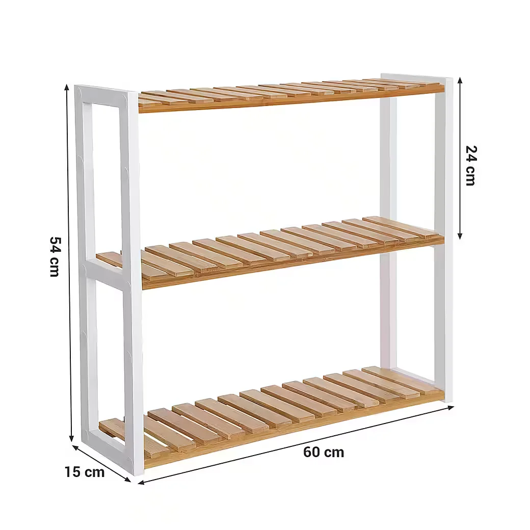 SONGMICS Bambus Badregal Pflanzenregal für Wohnzimmer Flur Küche