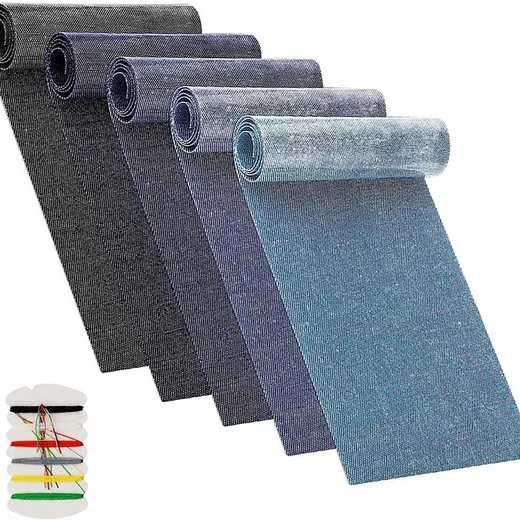 AGGER Jeans Patches zum Aufbügeln innen und außen Blautöne
