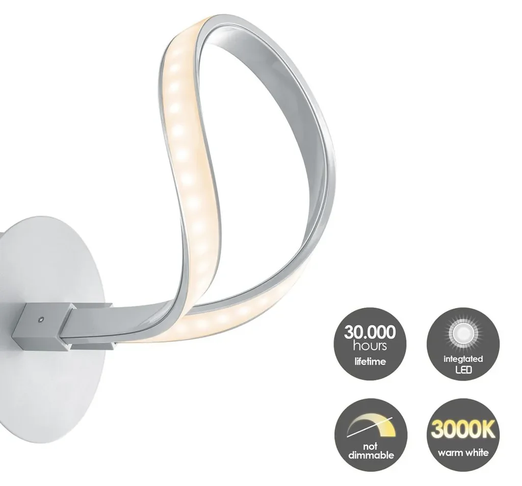Home Sweet Home LED Wandlampe String Aluminium 17 20 23,5 cm