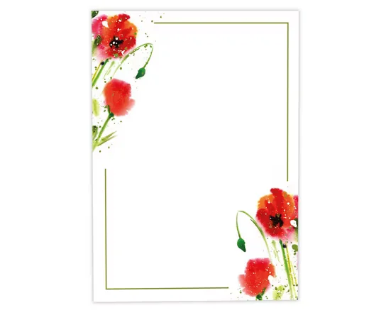 JUNAPACK Briefpapier A4 Blumen Ostern für Drucker Firmenpost