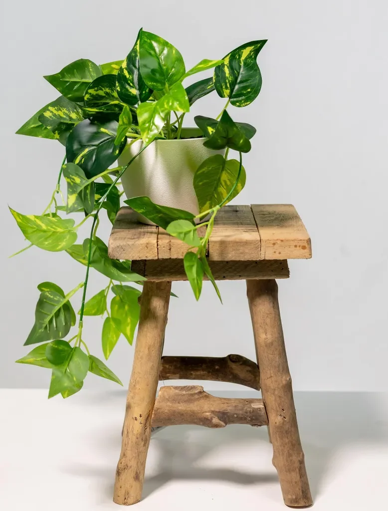 DARO DEKO Holz Hocker braun 19x19x26 cm Sitz- und Beistellhocker
