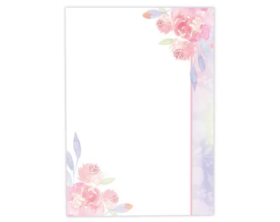 JUNAPACK Briefpapier A4 Blumen Ostern für Drucker und Firmenpost