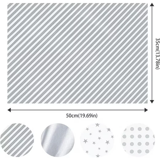 LUXUSKOLLEKTION Seidenpapier Metallic Silber 120 Blatt 50x35 cm
