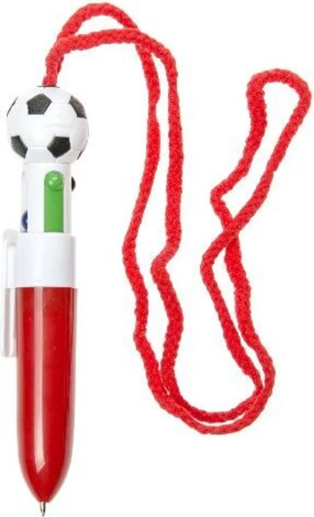 Duckiez – Mehrfarbenkugelschreiber „Fußball“ mit Umhängeband