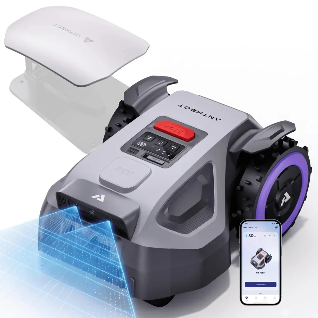 ANTHBOT M5 Mähroboter ohne Begrenzungskabel 500-700 m2, KI, 4G