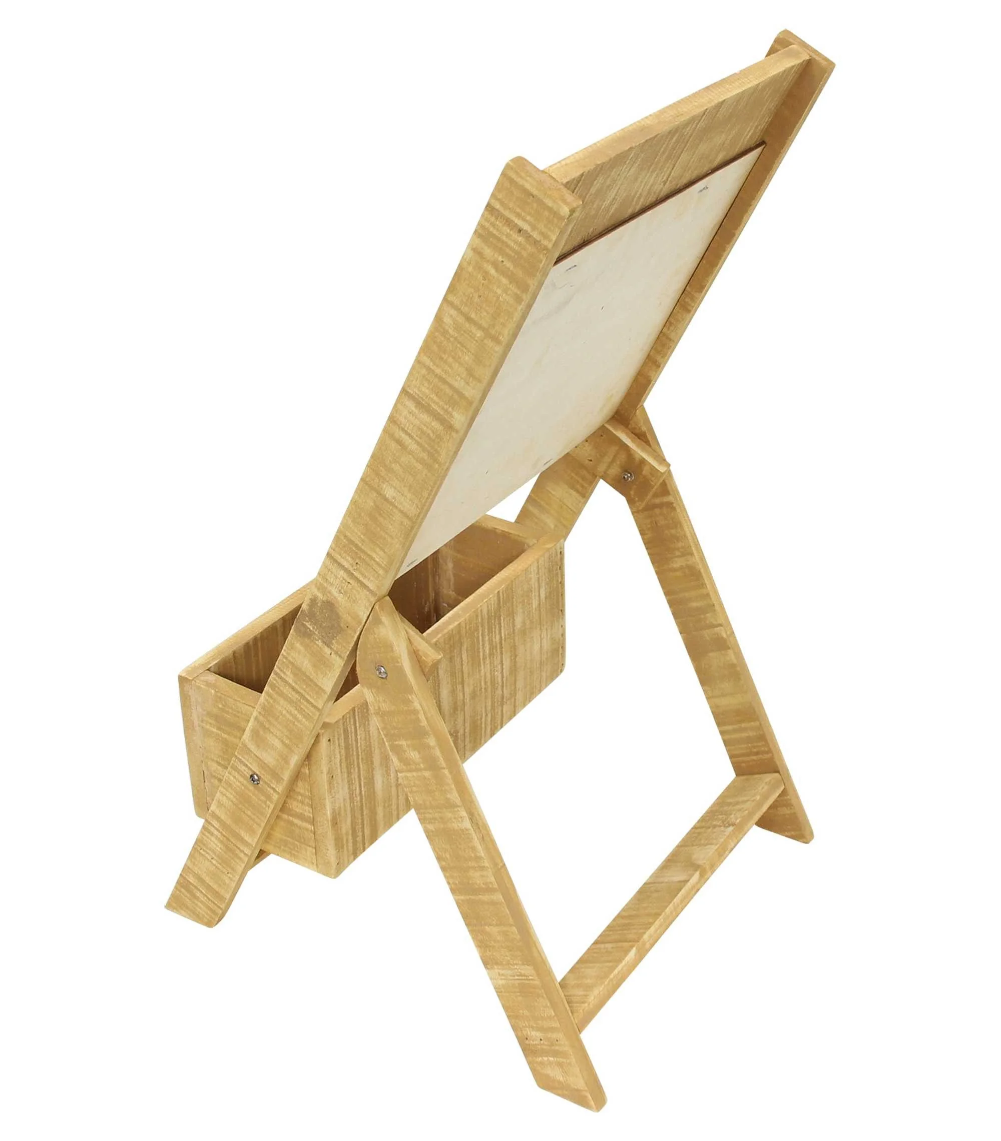 DEKOLEIDENSCHAFT Blumenkasten mit Kreidetafel klappbar 67 cm