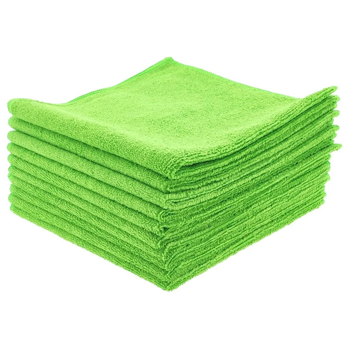 VARIVENDO Mikrofasertücher grün 40x40 cm 10er Pack
